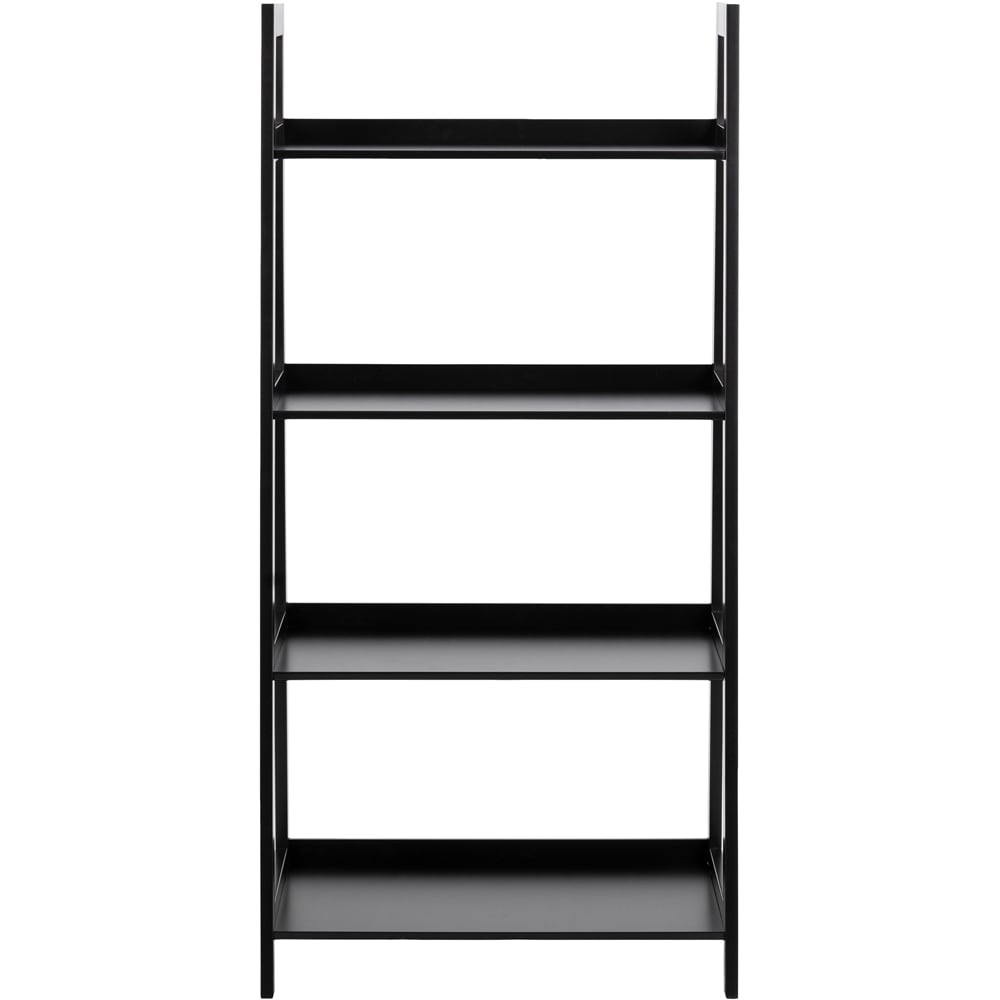 Florence Wally 4 Shelf Black Bookcase Image 3