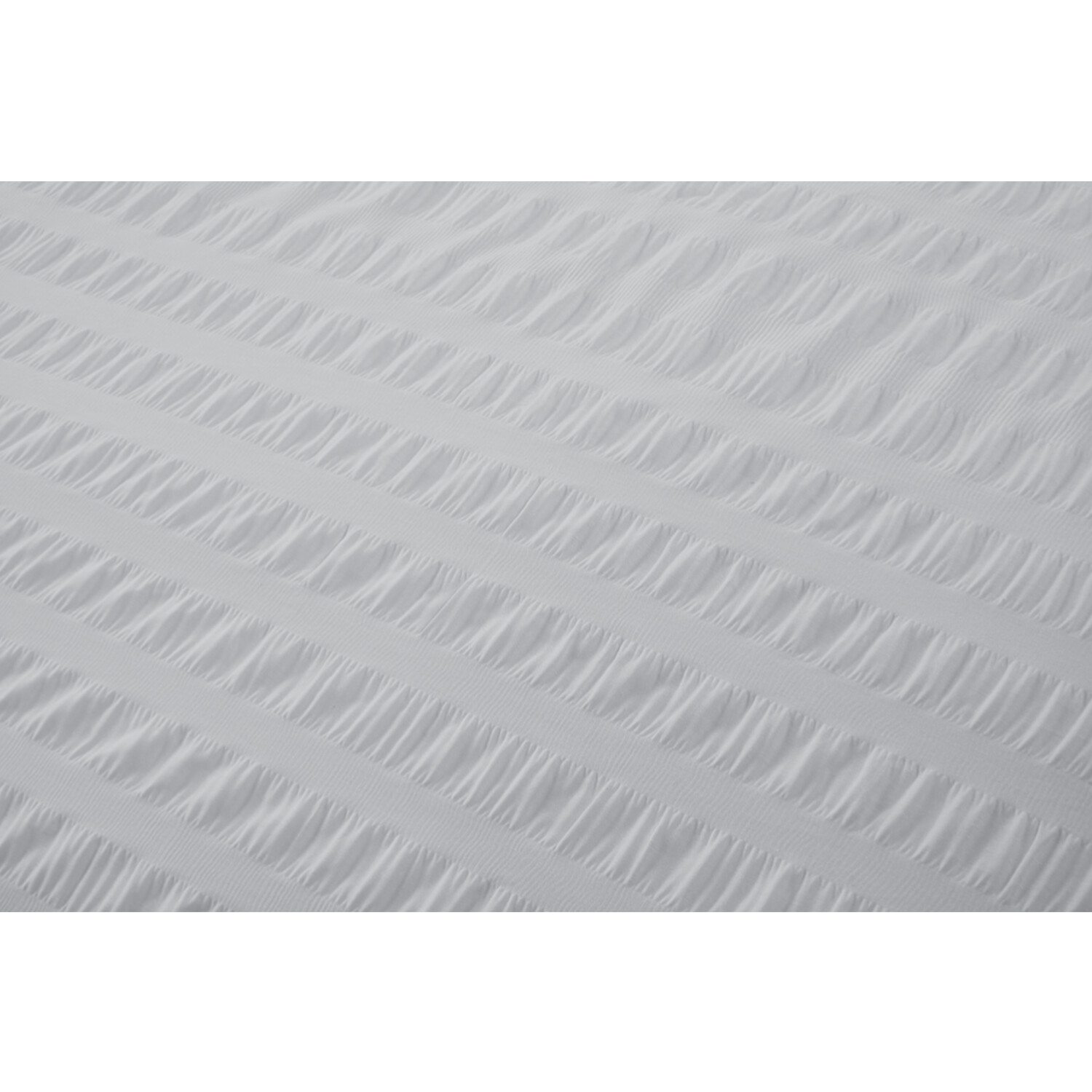 Divante King Size Silver Seersucker Duvet Set Image 3