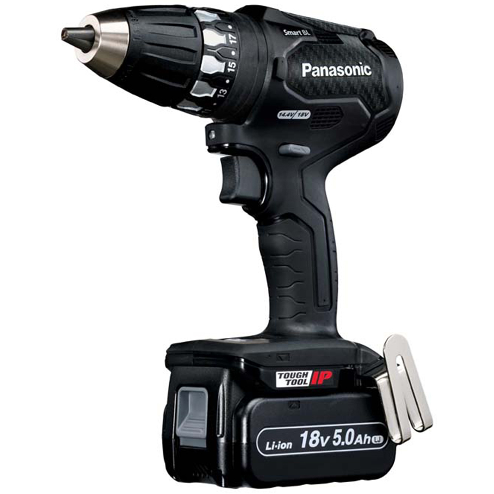 Panasonic EY79A3LJ2G31 Smart Brushless Combi Drill Driver with 5Ah Batteries Image 1