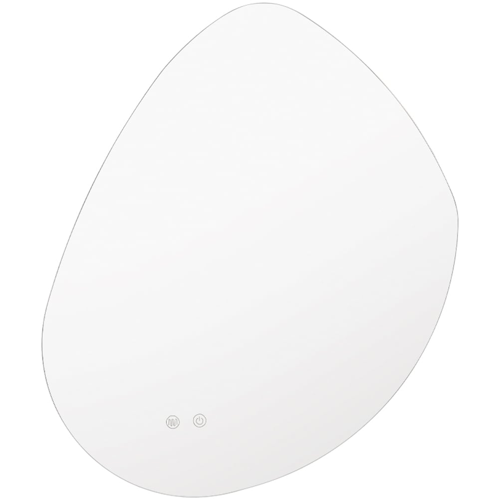 Living and Home Anti Fog Frameless Irregular LED Wall Mirror with and Sensor Switch Image 1
