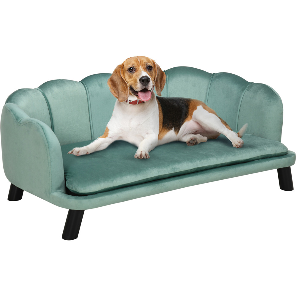 PawHut Green Medium and Large Dog Pet Sofa Bed Image 3