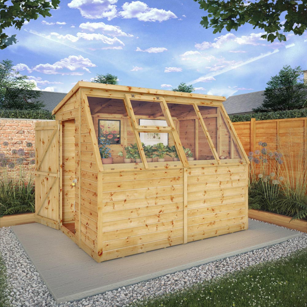 Mercia 8 x 6ft Premium Shiplap Potting Shed with Lean to Image 6