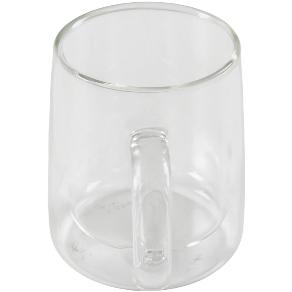 Clear Double Wall Glass Mug Image 4