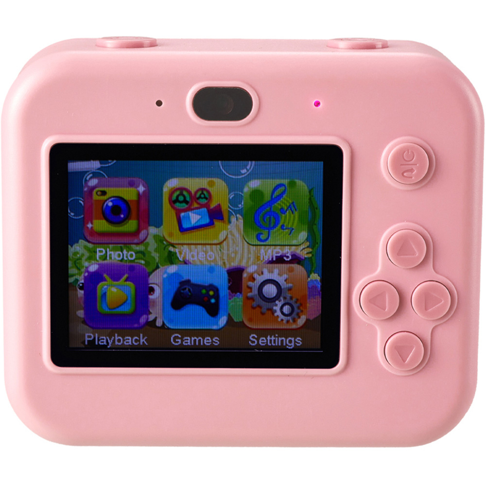 H&O Direct Pink Instant Print Kids Camera with 32G Card and 3 Rolls Print Paper Image 3