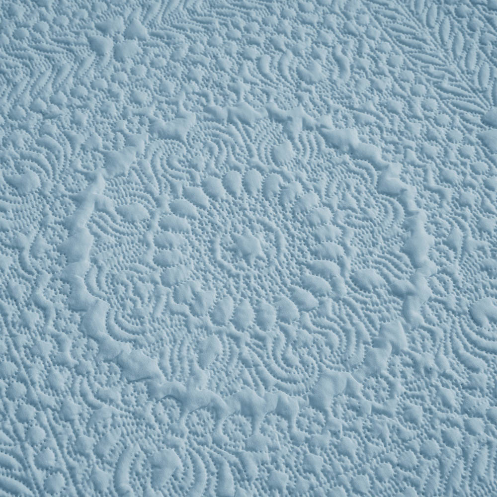 Velosso Winchester Super King Size Ocean Blue Duvet Set Image 3