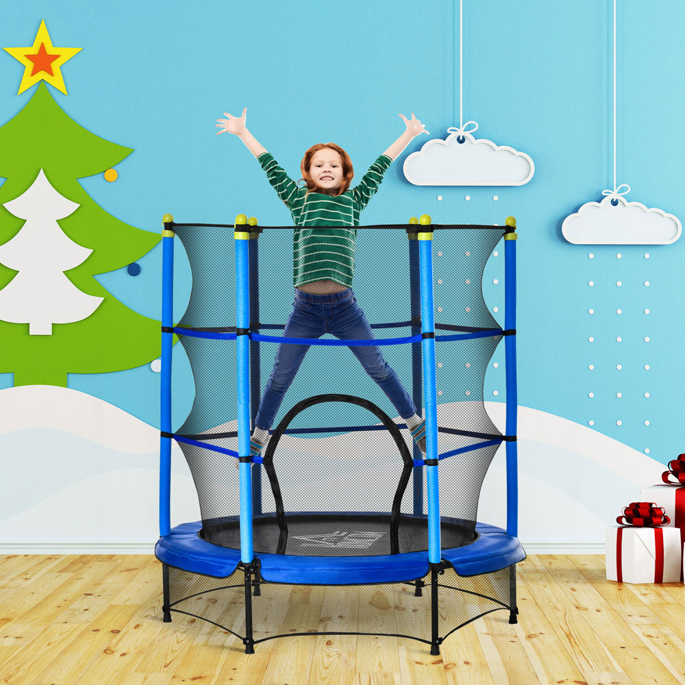 HOMCOM Trampolino Fitness Piegevole - 114cm Diametro Con Maniglia Regolabile - Foto 14