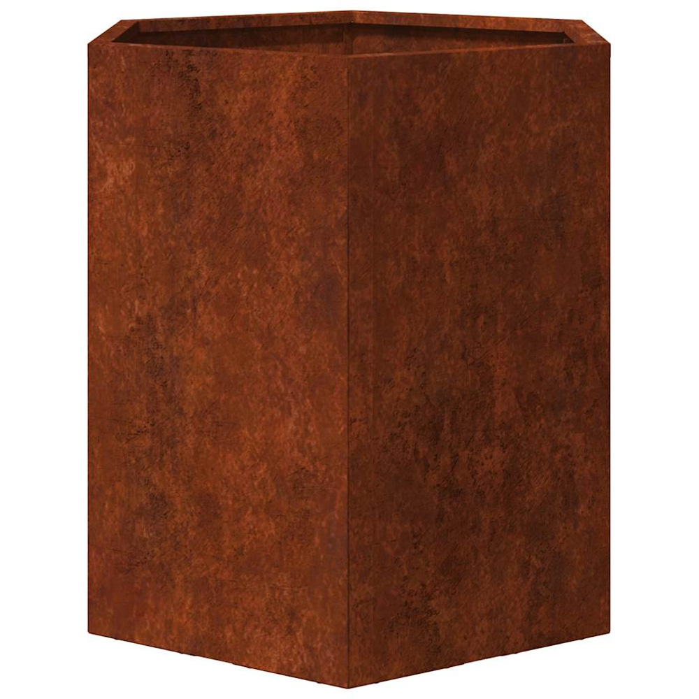 vidaXL Rusty Corten Steel Garden Planter 45 x 40 x 40cm Image 4