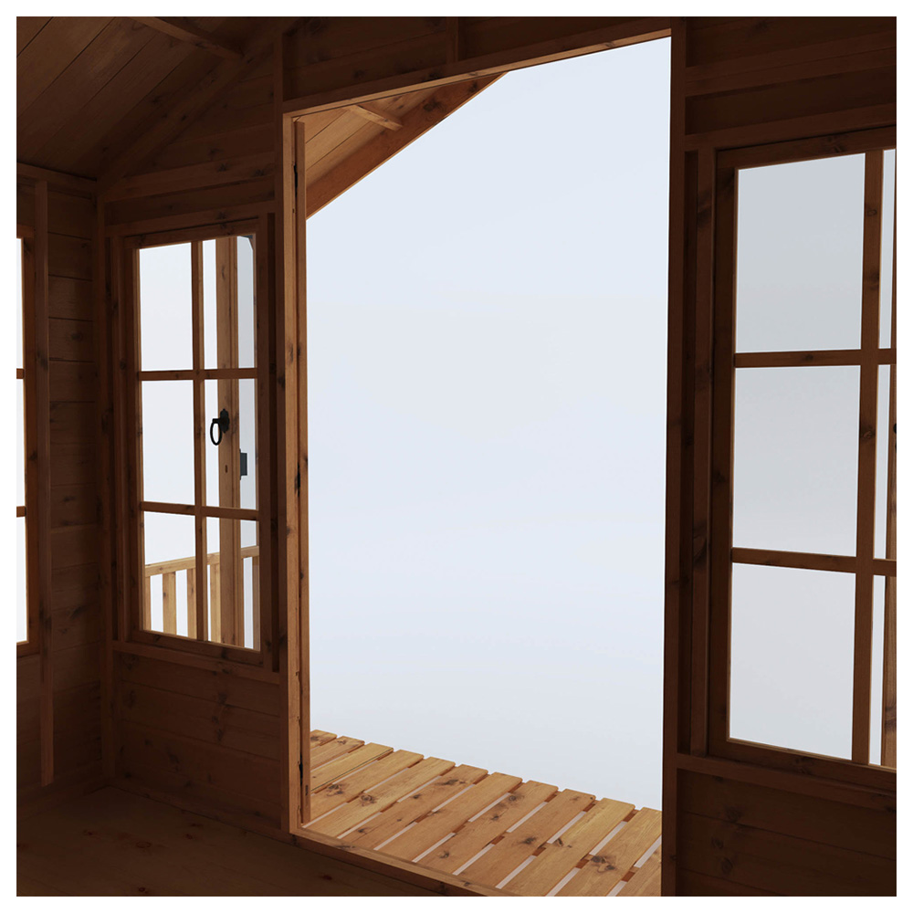 Mercia 8 x 8ft Double Door Premium Traditional Summerhouse Image 4