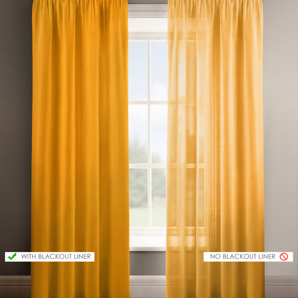 Velosso Thermal Blackout Lined Curtain 117 x 223cm Image 2