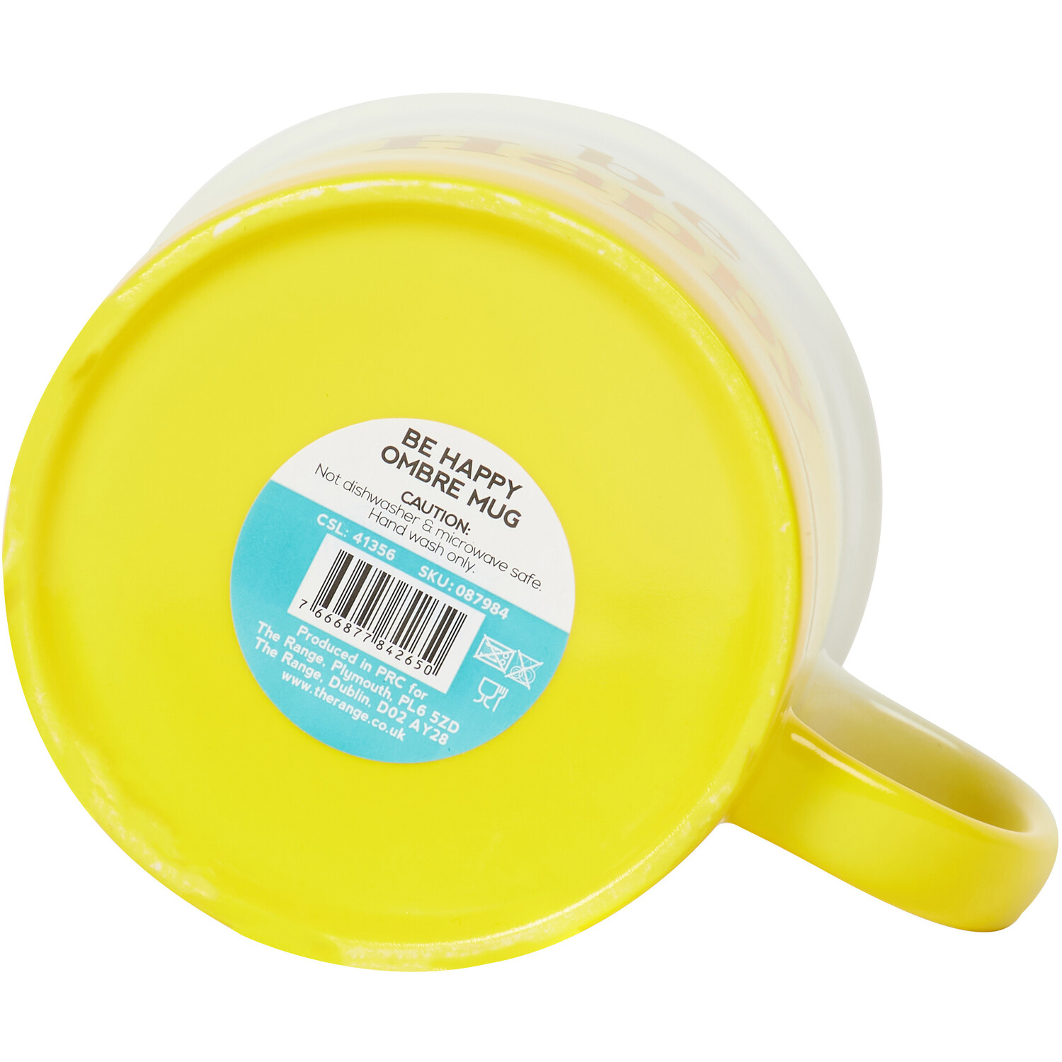 Be Happy Ombre Mug - Yellow Image 4