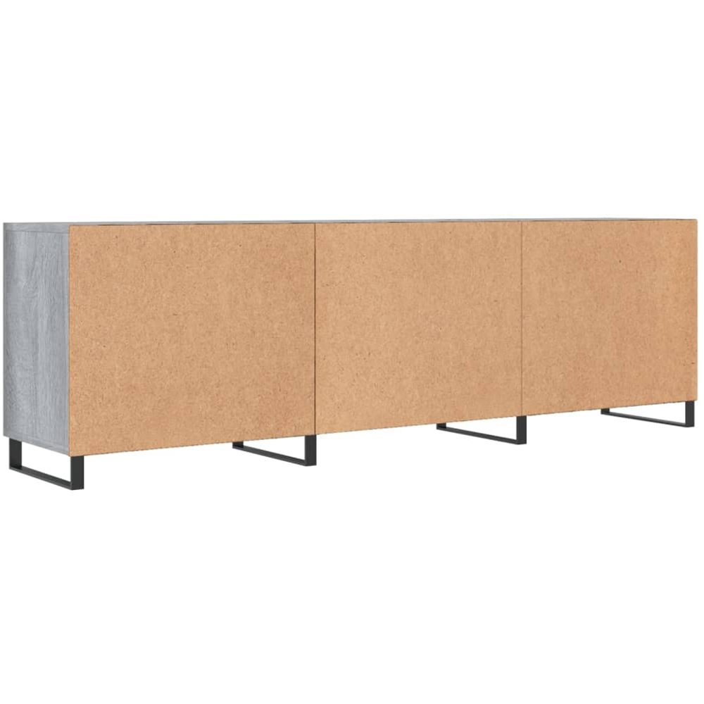 vidaXL 2 Door 2 Shelf Grey Sonoma TV Cabinet Image 8