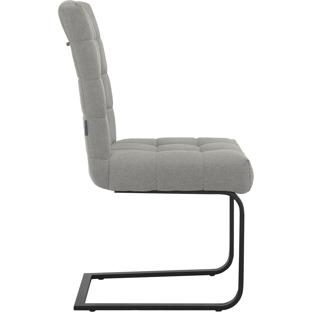 Dorel Terza Set of 2 Grey Fabric Dining Chair Image 4