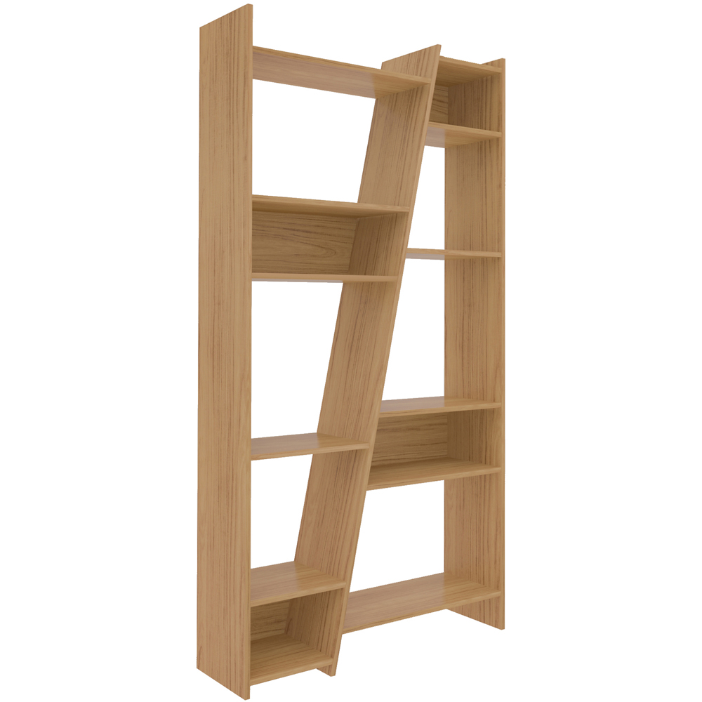 Seconique Naples 12 Shelf Oak Effect Tall Bookcase Image 2