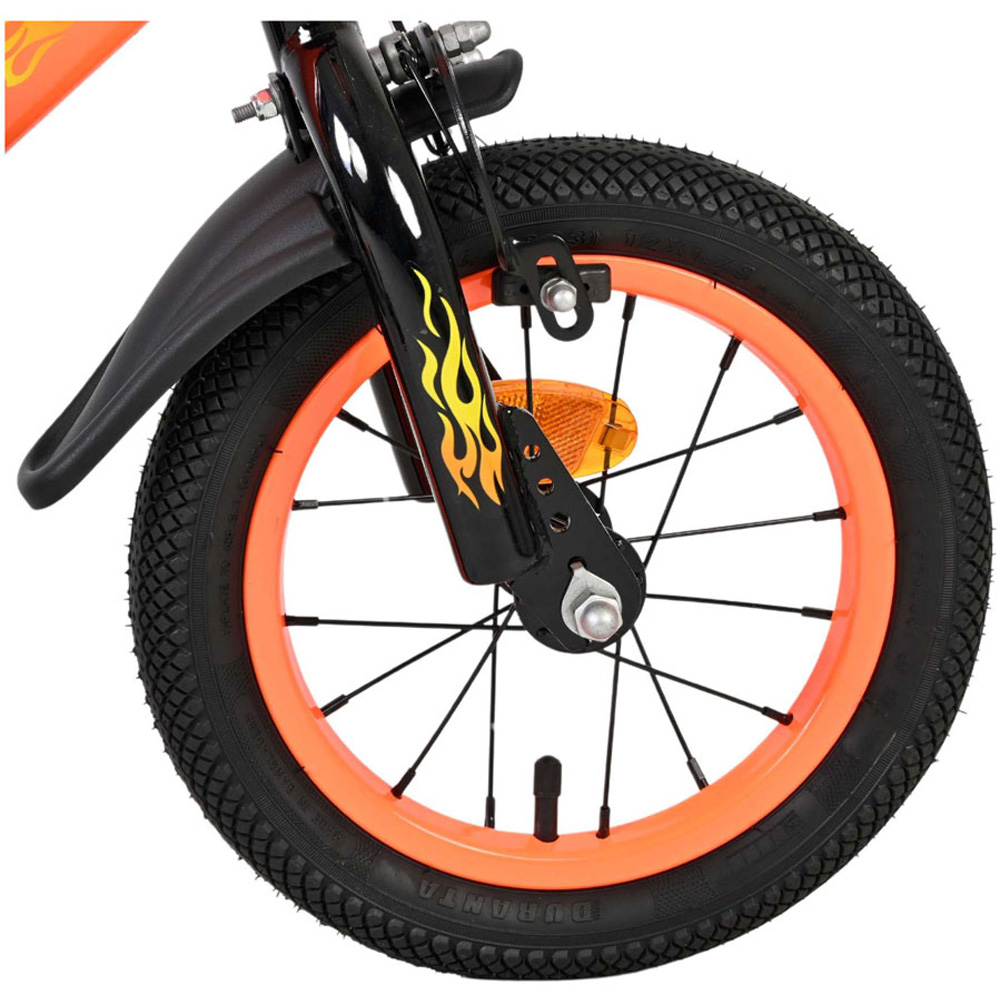Volare Strike Kids 12 inch Orange and Black Bike with Stabilisers Image 8
