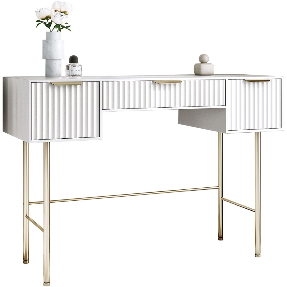 CARME Home Lara White Dressing Table Image 2