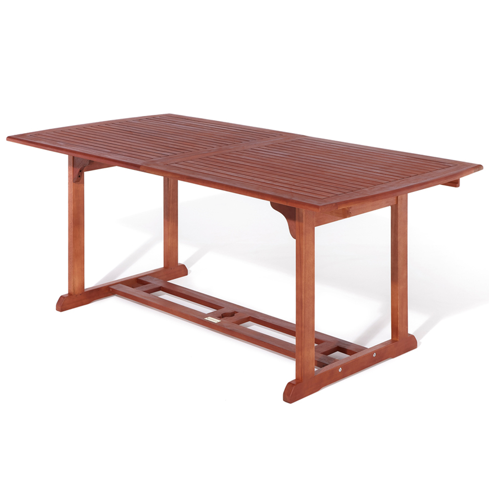 Rowlinson Bali 8 Seater Rectangular Extendable Dining Set with Parasol Image 4