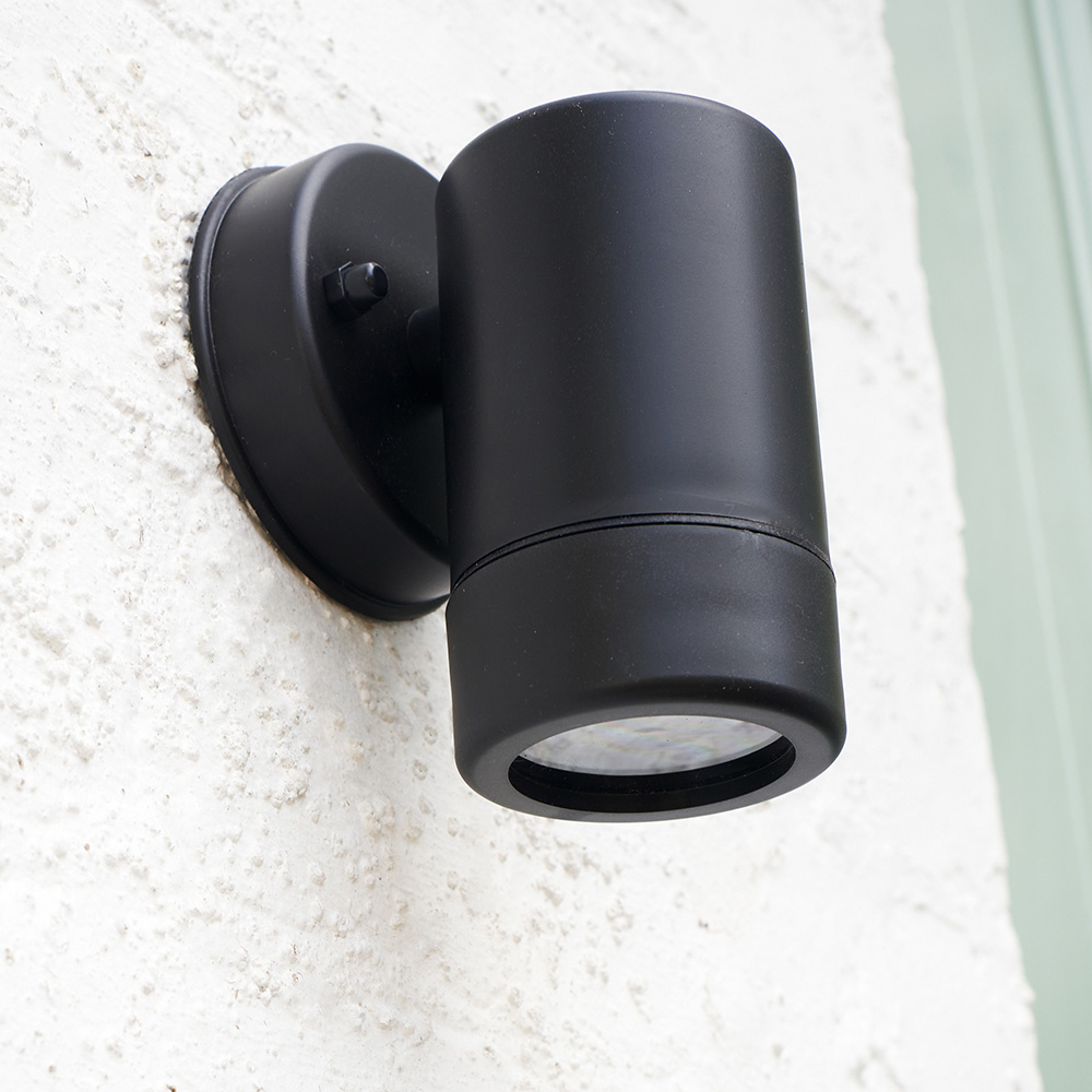 ValueLights Mellor Black Outdoor Wall Downlight with Dusk till Dawn Sensor Image 6