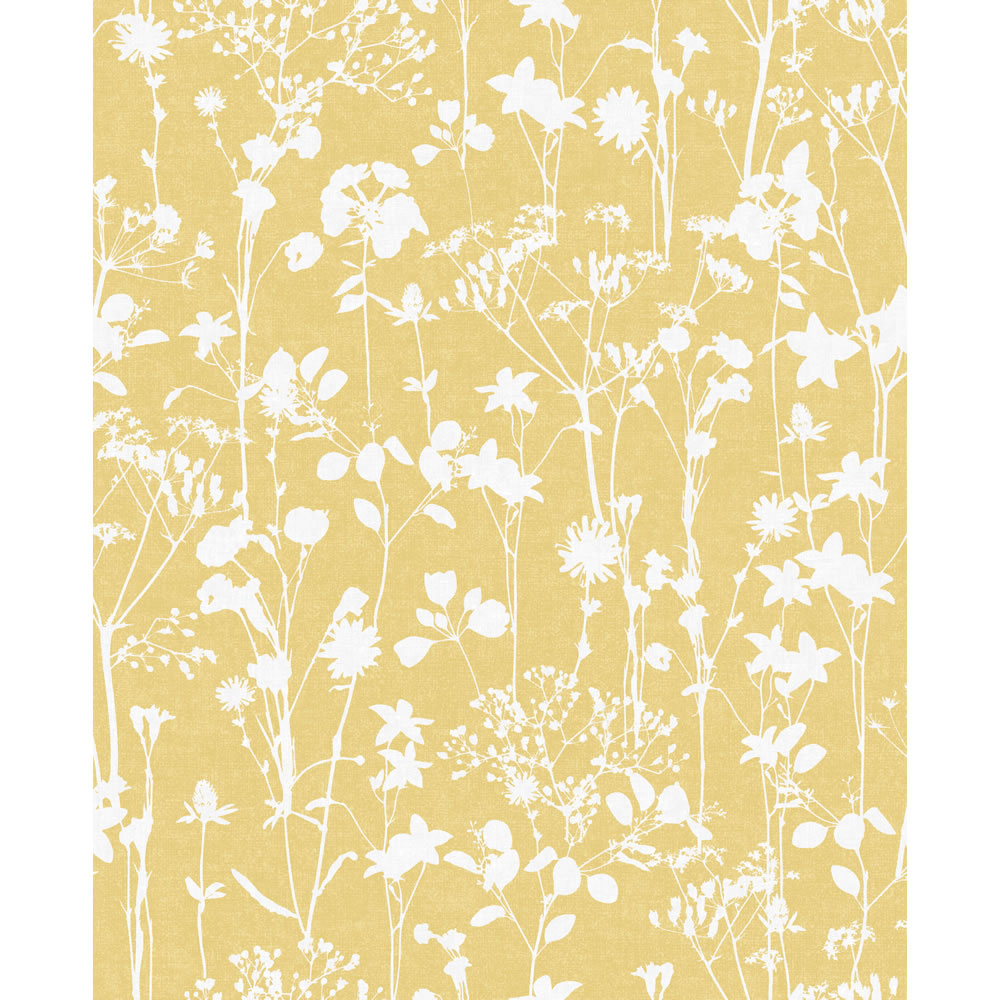 Wilko Wallpaper Country Sprigs Yellow Wilko
