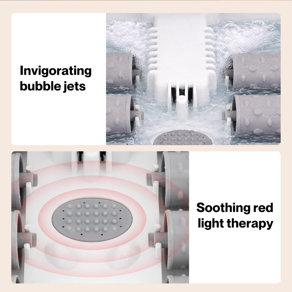 Spector White Electric Heat Temperature Control Foot Spa Massager Image 5