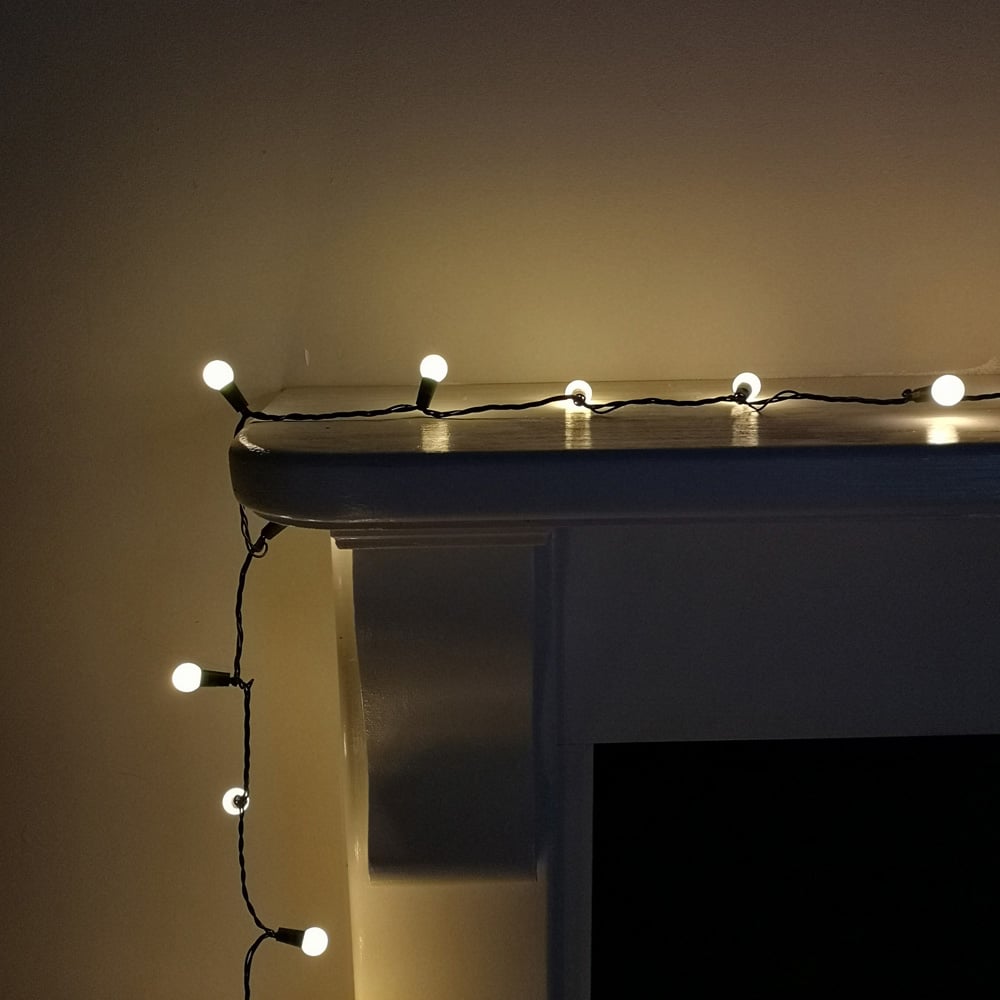 Premier 100 Warm White LED Christmas Pearl Light Image 2