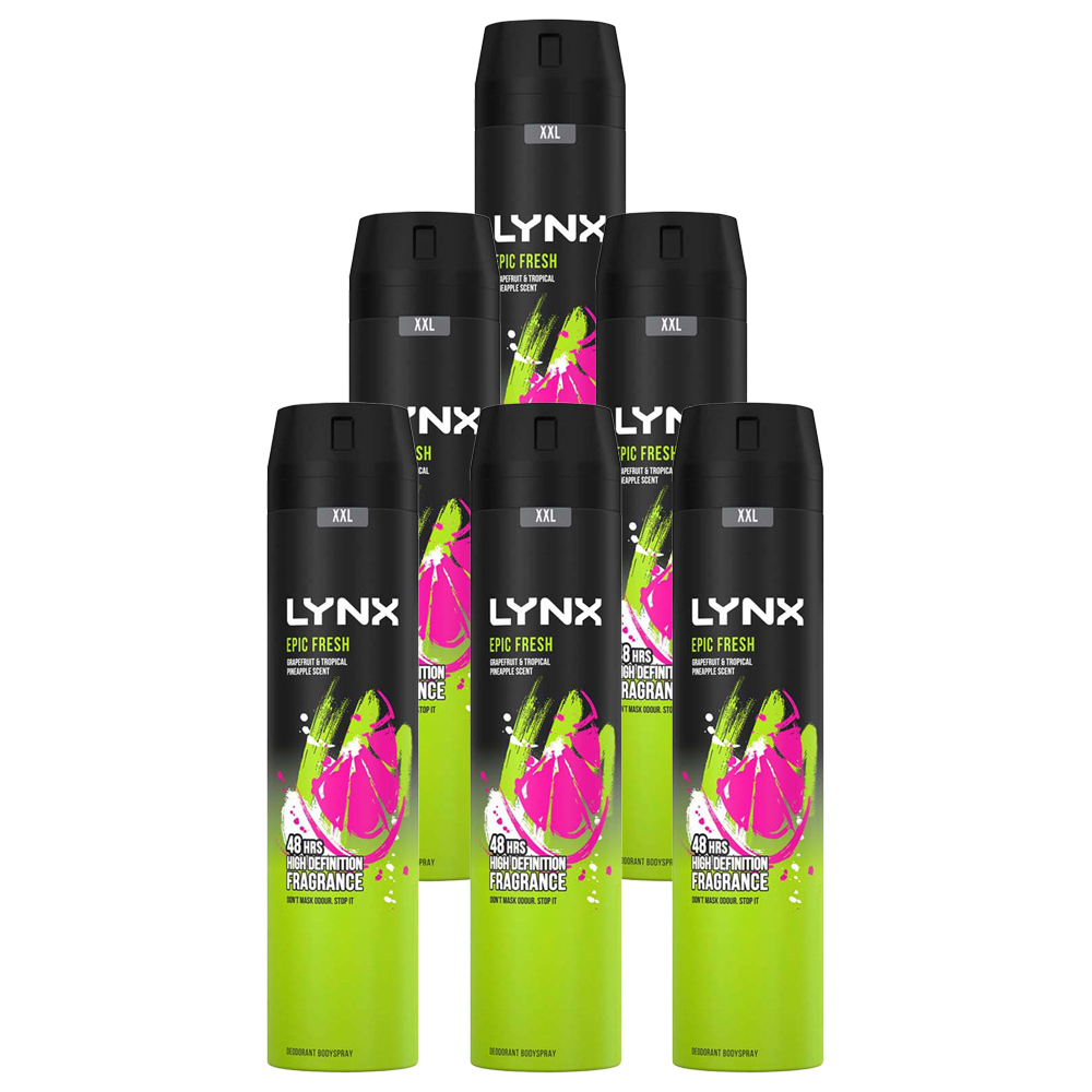 Lynx Epic Fresh Body Spray Case of 6 x 250ml Image 1