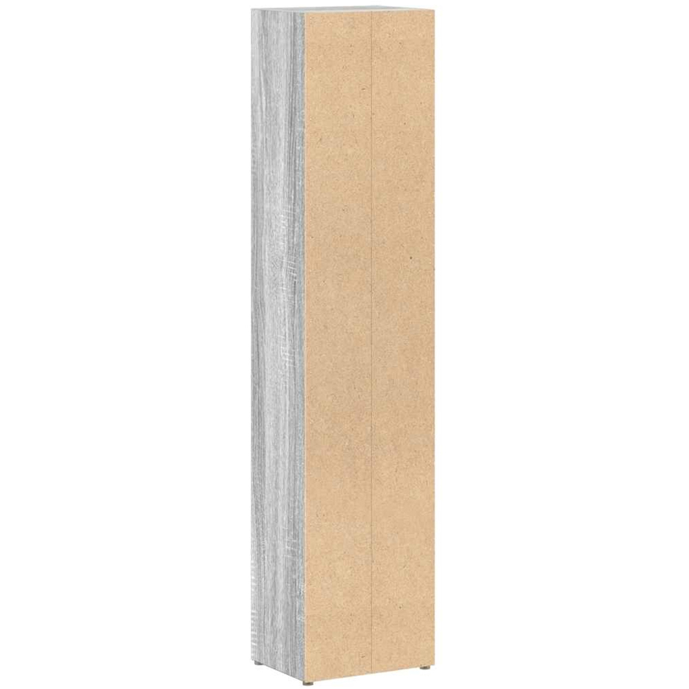 vidaXL 5 Shelf Grey Sonoma CD Cabinet Image 6
