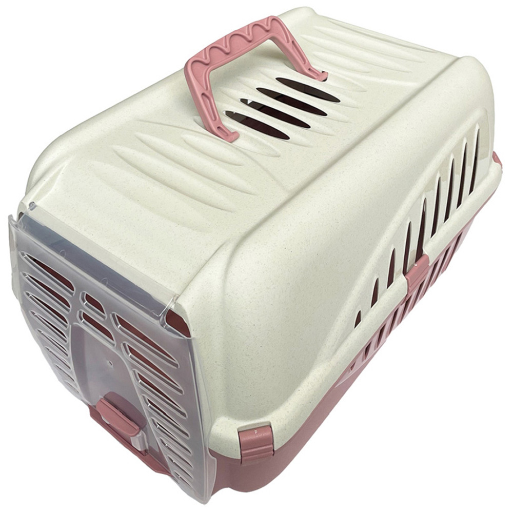 Happy Pet Blush Pink Panzer Pet Carrier 50 x 33 x 31cm Image 2