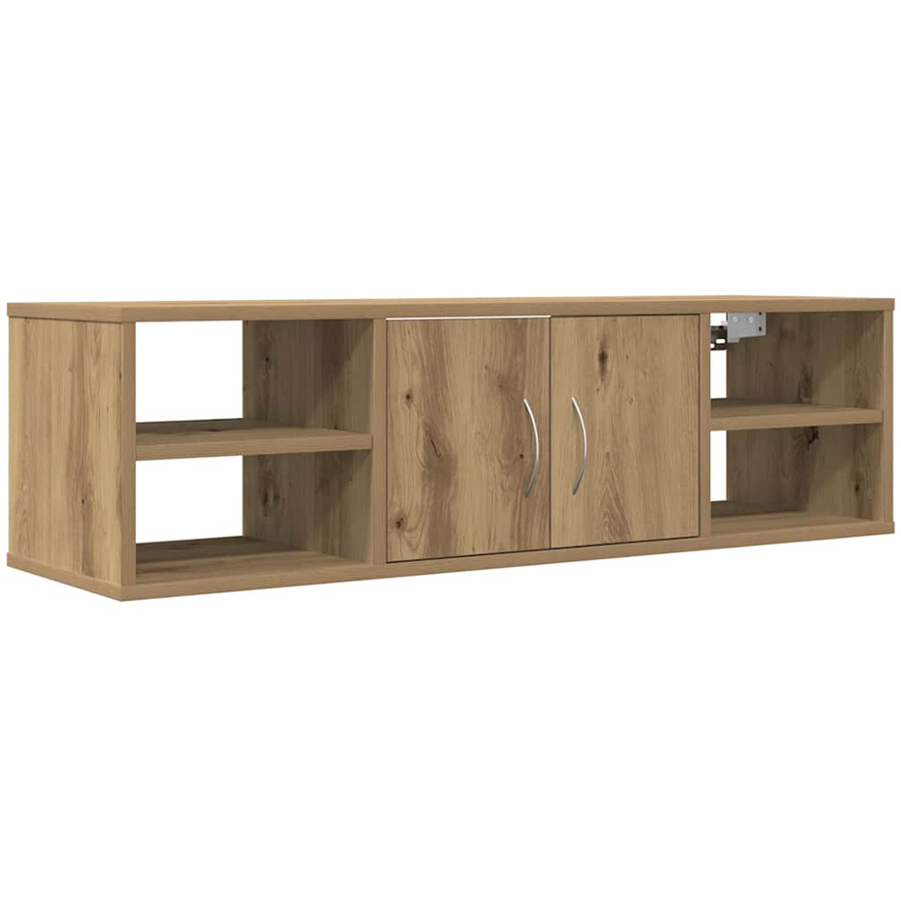 vidaXL 2 Door 4 Shelf Artisan Oak Wall Cabinet Image 5