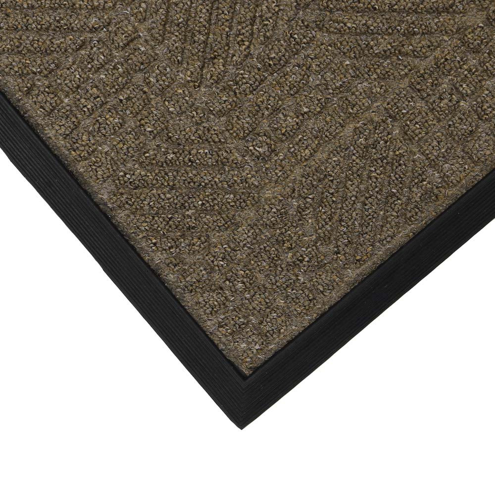 JVL Brown Firth Rubber Doormat 40 x 70cm Image 3