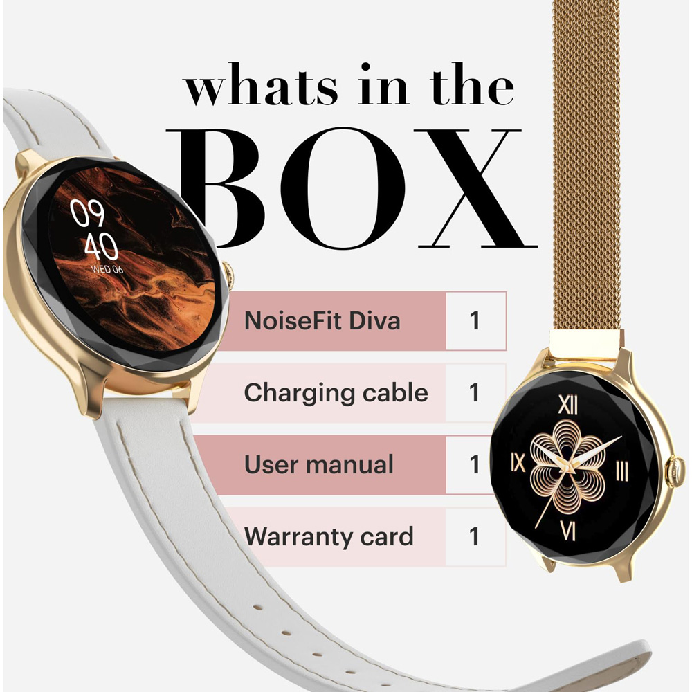 Noise NoiseFit Diva Silver Link Smartwatch Image 6