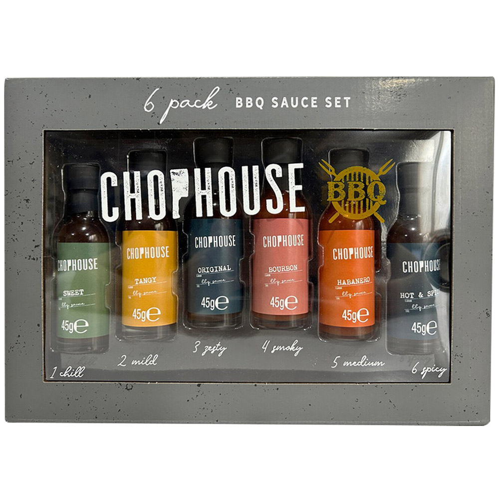 Pack of 6 Barbecue Sauces - Grey Image