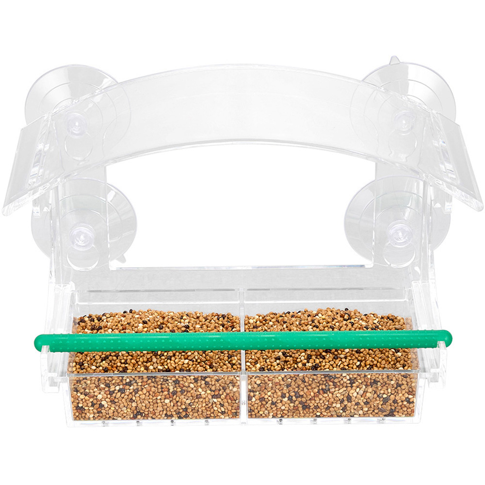 H&O Direct Clear Acrylic Window Bird Feeder Image 4