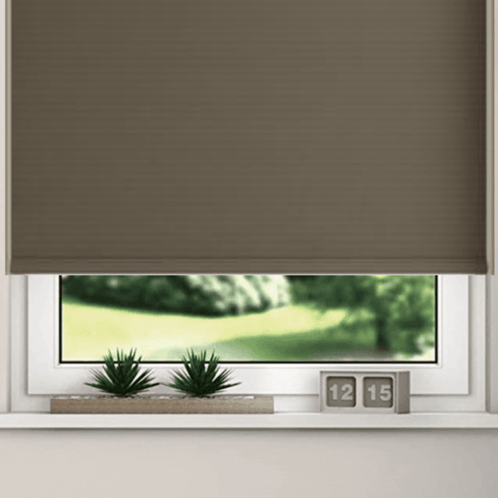 New EdgeBlinds Thermal Blackout Roller Blinds Chocolate  160cm Image 3