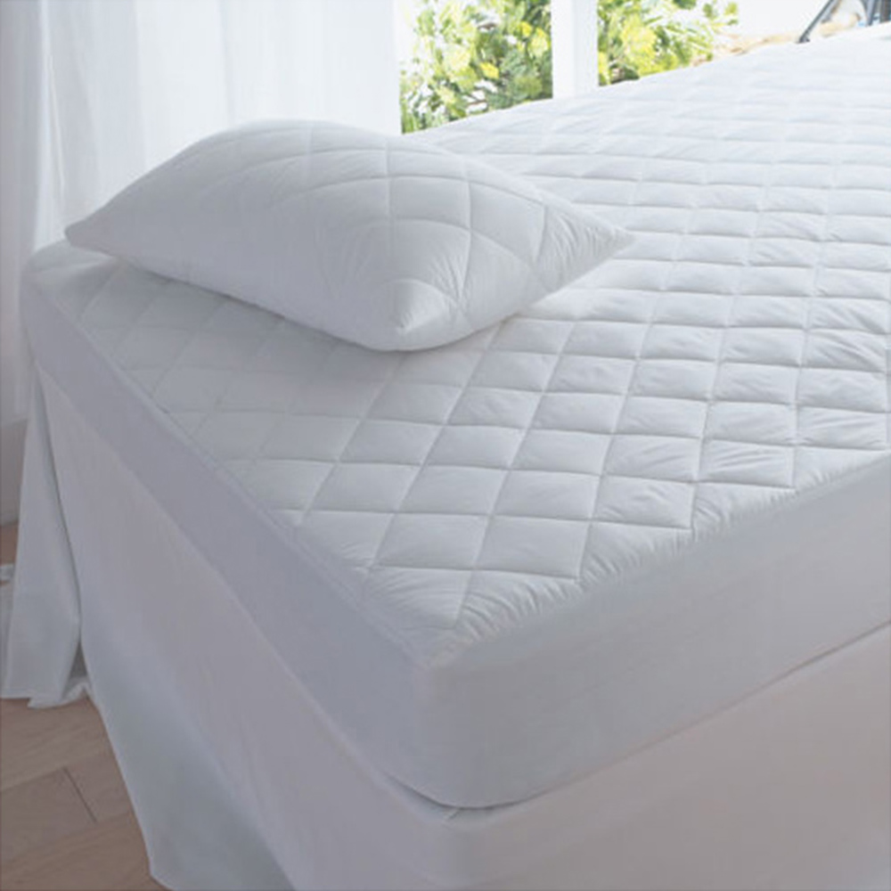 DreamEasy Quilted Waterproof Pillow Protector Pair Image 2