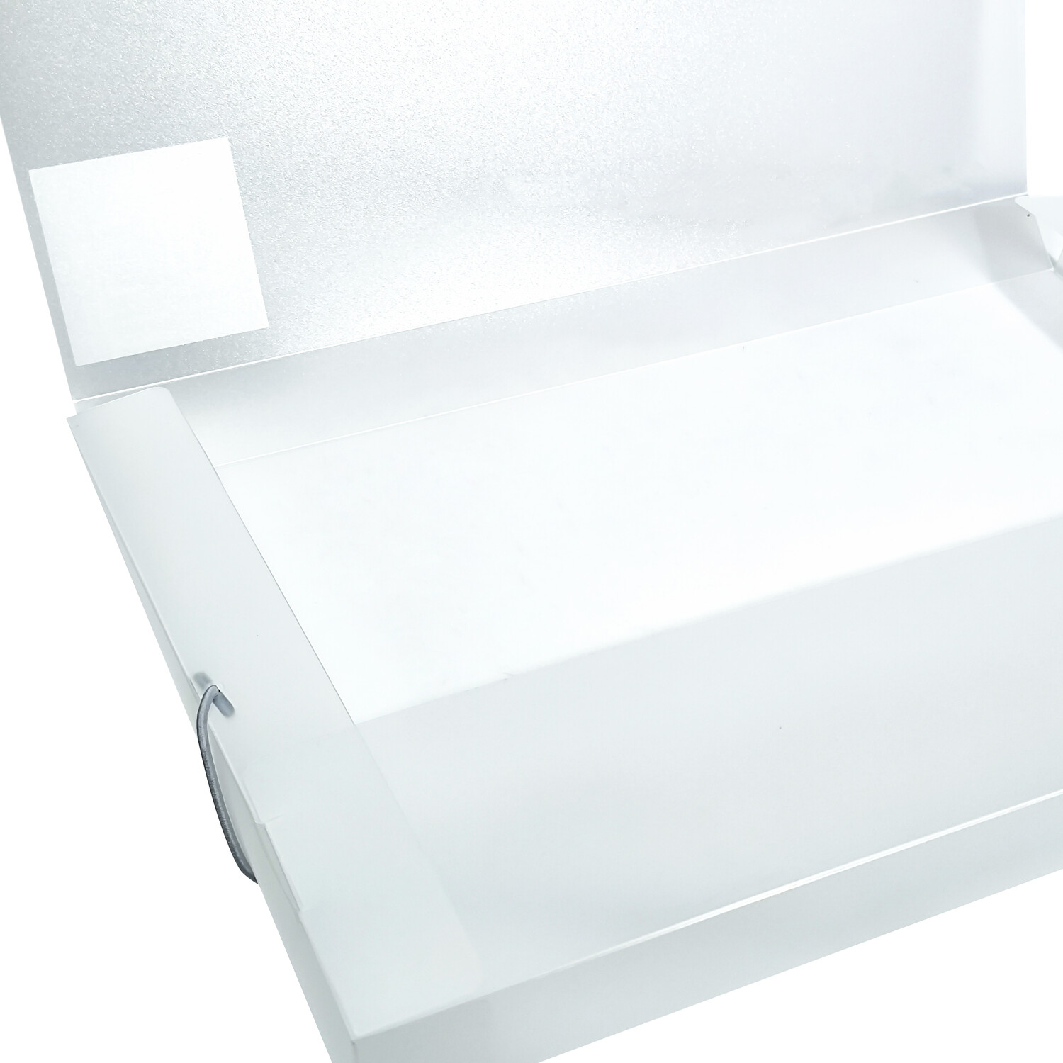 Recycled PP Elasticated Box File - Clear Image 4