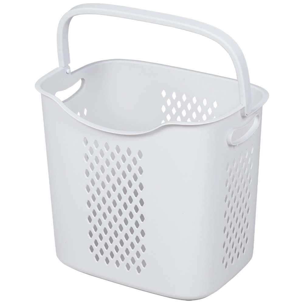 H&O Direct 2 in 1 Double Basket Laundry Hamper Clothes Rack with Wheels Image 3