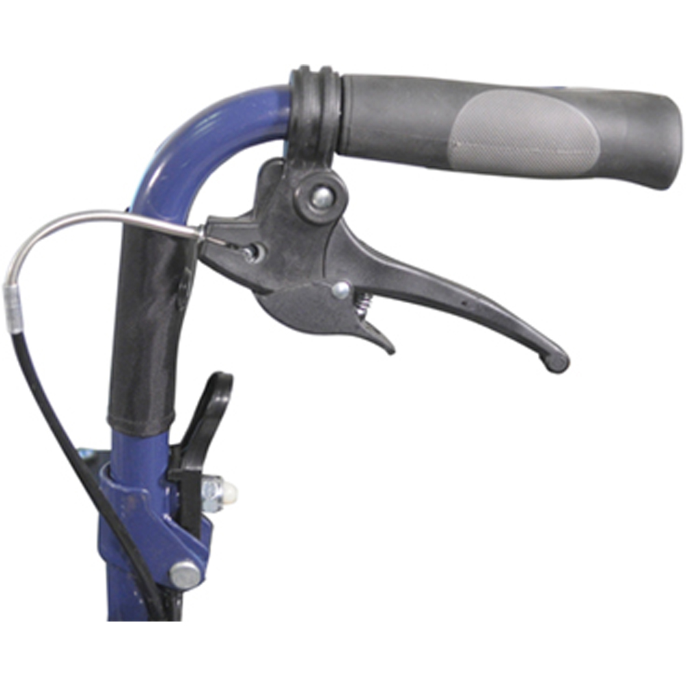 Aidapt Deluxe Blue Steel Attendant Propelled Wheelchair Image 2