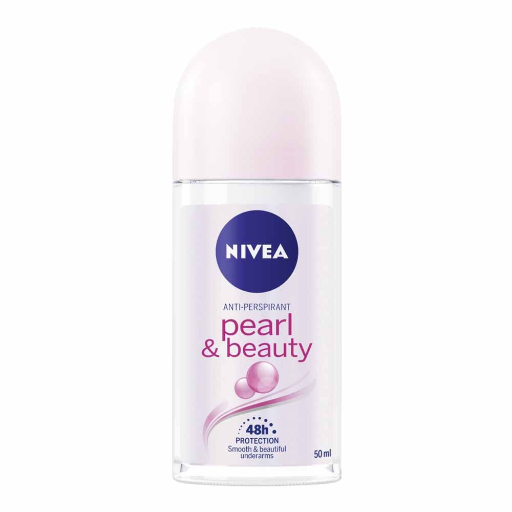 Nivea Pearl and Beauty Anti-Perspirant Deodorant Roll On Case of 6 x 50ml Image 2
