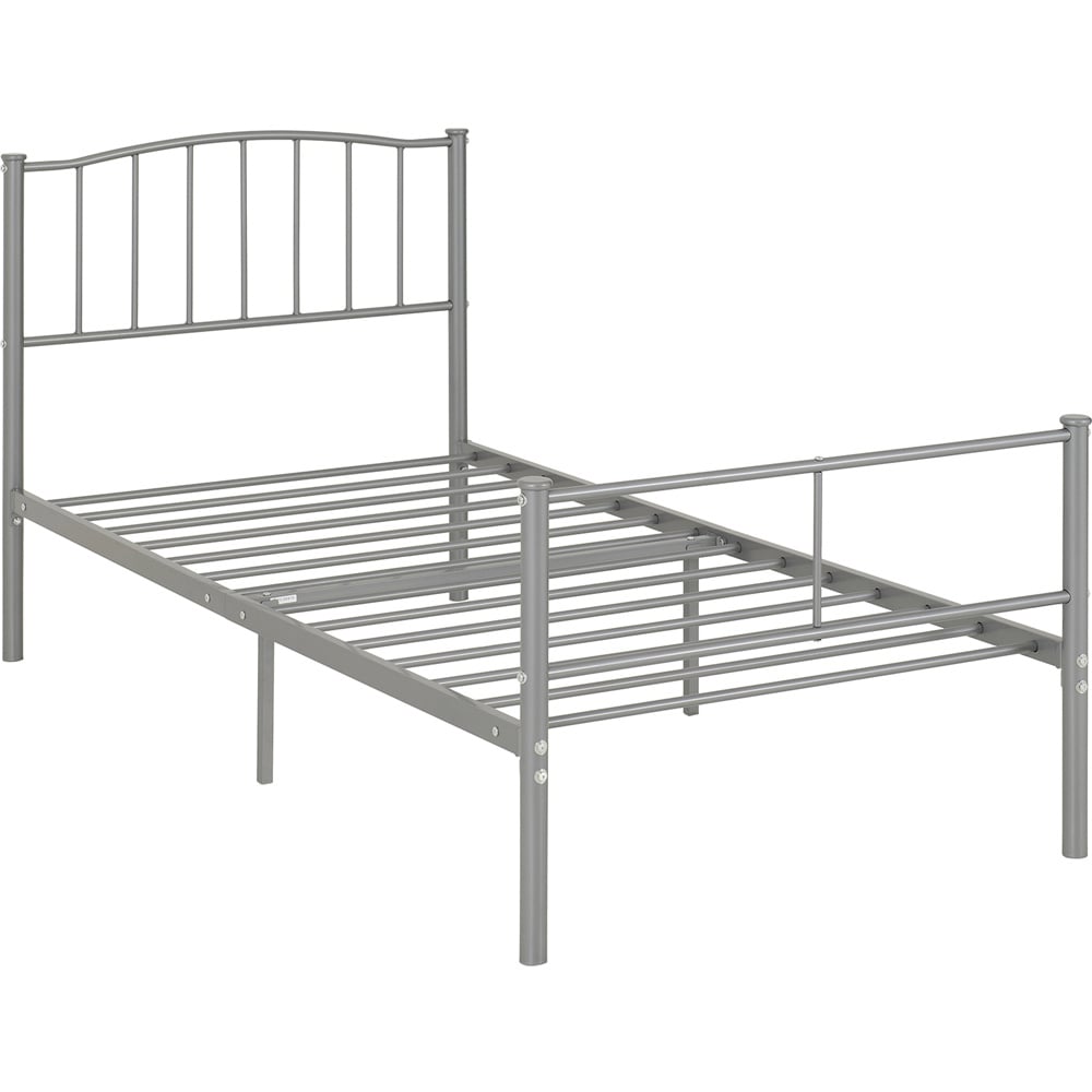 Seconique Newton Single Silver Bed Frame Image 2