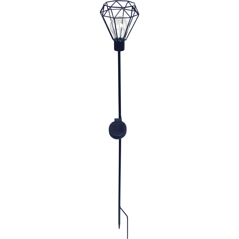 Luxform Solar Powered LED Diamond Metal Wire Stake Light Image 1