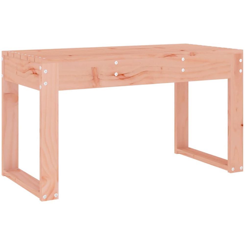vidaXL Natural Solid Douglas Wood Slatted Garden Bench 80 x 38 x 45cm Image 2