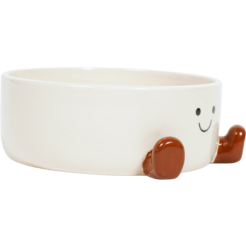 Smile Pet Bowl White Image 3