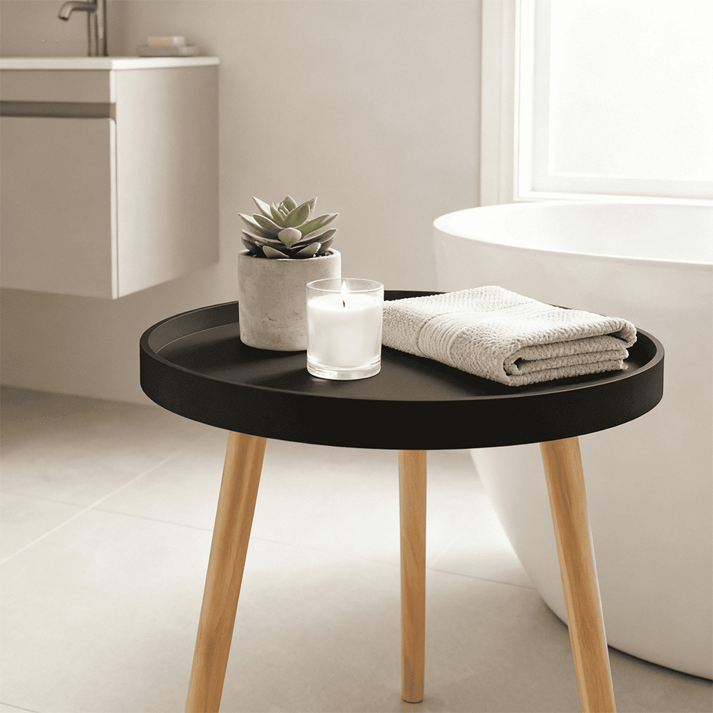 Home Source Marlow Black Accent Side Table Image 6