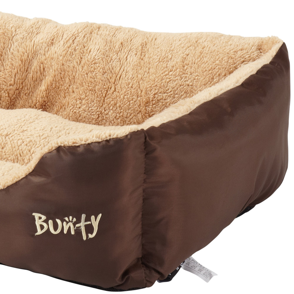 Bunty Deluxe Small Brown Soft Pet Basket Bed Image 4
