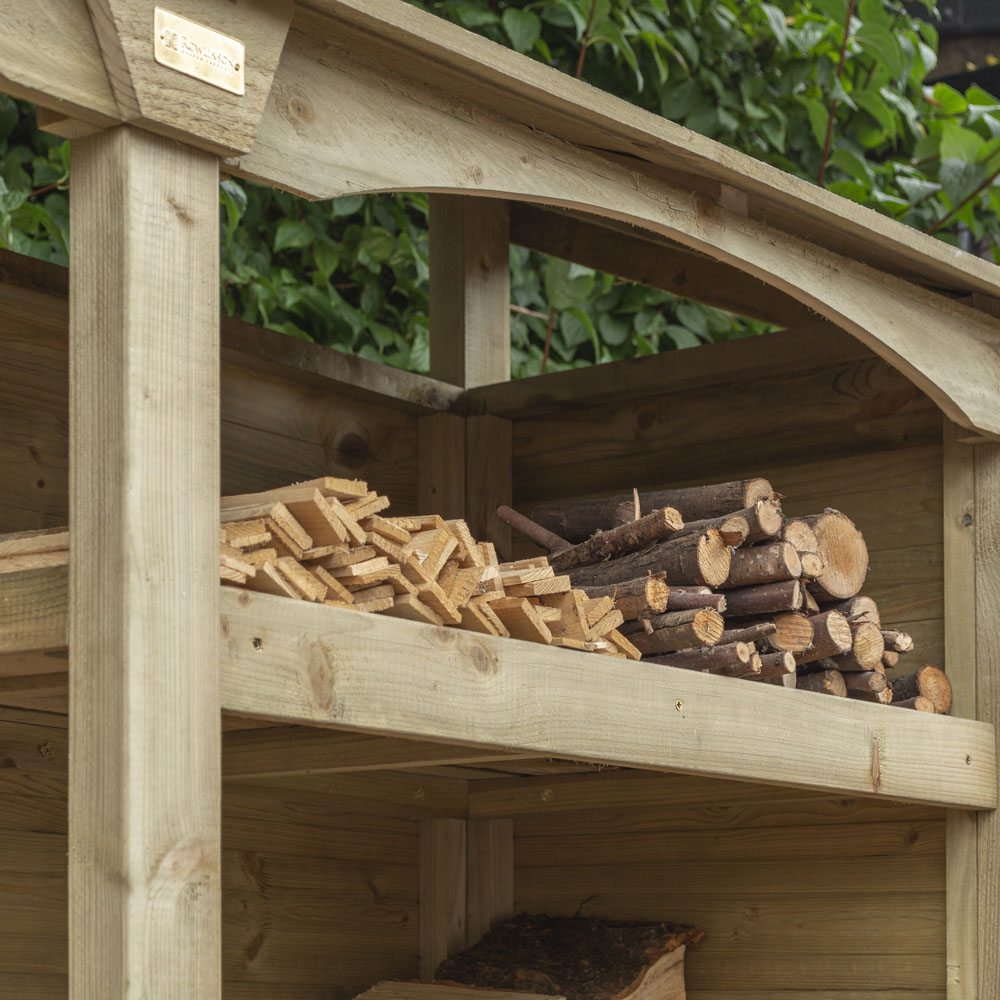 Rowlinson Double Timber Wood Premium Heritage Log Store Image 6
