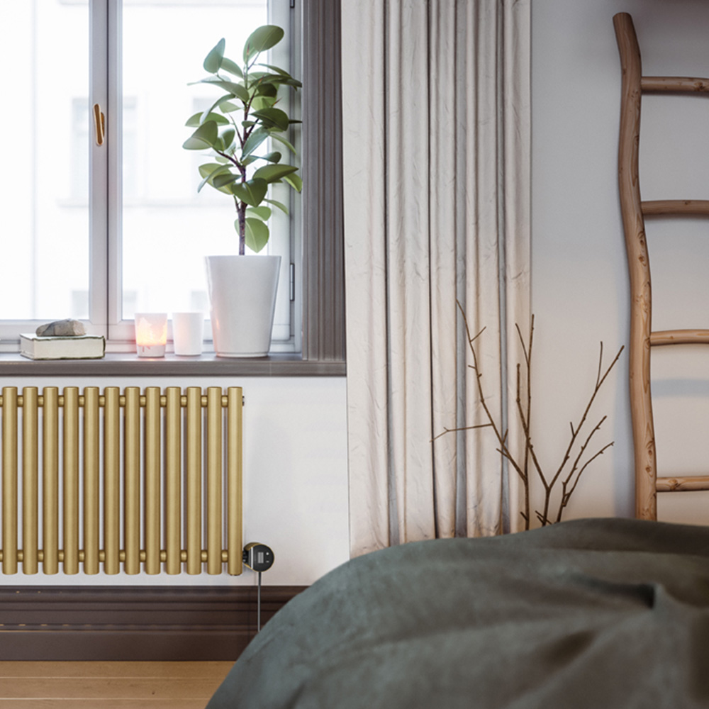 Terma Rolo-Room E Wi-Fi Brass Electric Radiator 1000W 580 x 1195mm Image 7