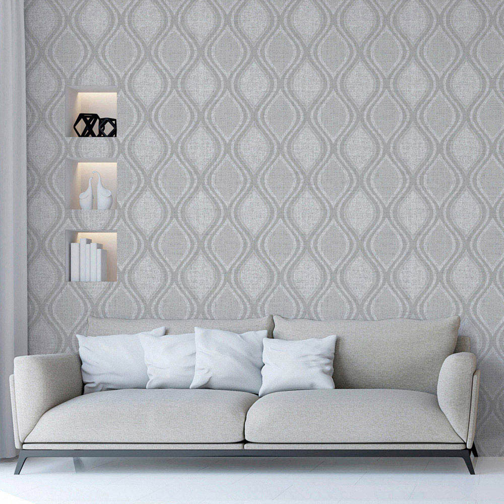 Arthouse Curve Grey Wallpaper Image 5