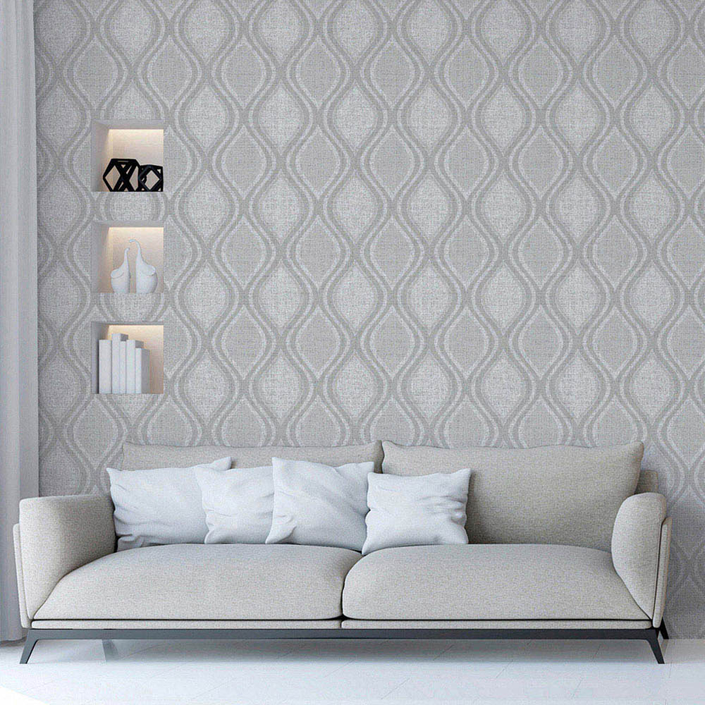 Arthouse Curve Grey Wallpaper Image 5