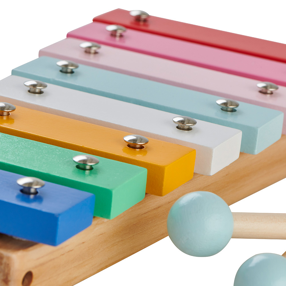 Wilko Wooden Multicolour Xylophone Image 5
