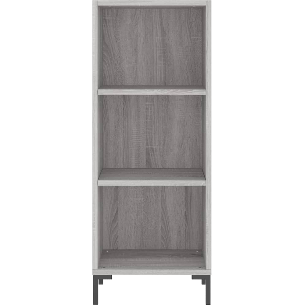 vidaXL Single Door 3 Shelf Grey Sonoma Highboard Image 4